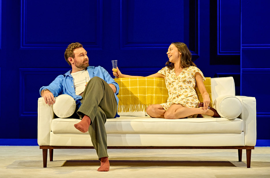 James McArdle and Bel Powley in the real thing at the Old Vic (credit Manuel Harlan)