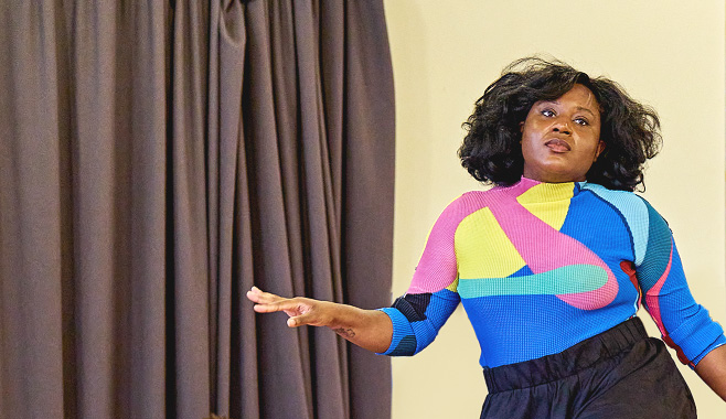 James McArdle and Susan Wokoma in The real thing at the Old Vic (rehearsal)