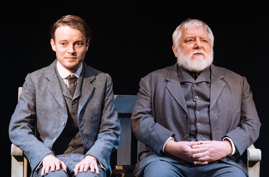 Matthew Tennyson and Simon Russel-Beale in The Invention of Love by Tom Stoppard at the Hampstead Theatre (Credit Helen Murray)