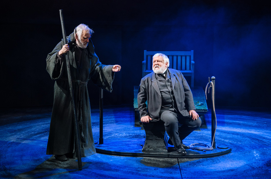 Alan Williams as Charon and Simon Russel-Beale as Housman in The Invention of Love by Tom Stoppard at the Hampstead Theatre (Credit Helen Murray)