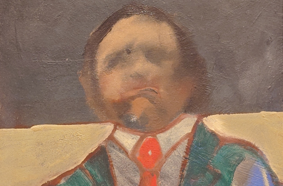 Michael Andrews, Victor Willing by the seaside, 1967 (detail)