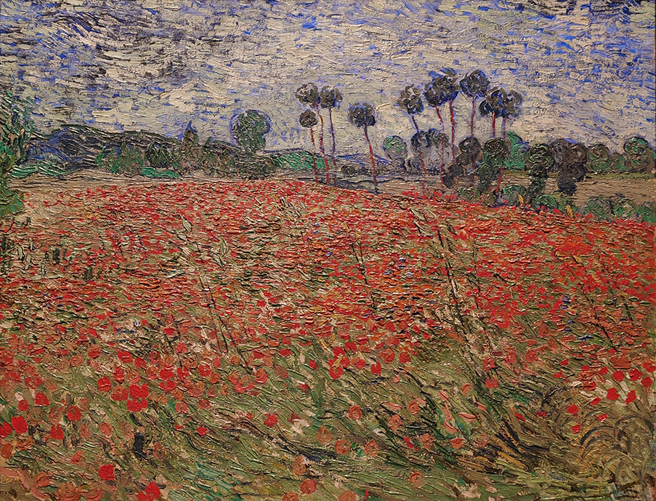 Van Gogh, Poppy field, 1890