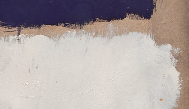 Mark Rothko, Grey, white, purple, 1960 (detail)