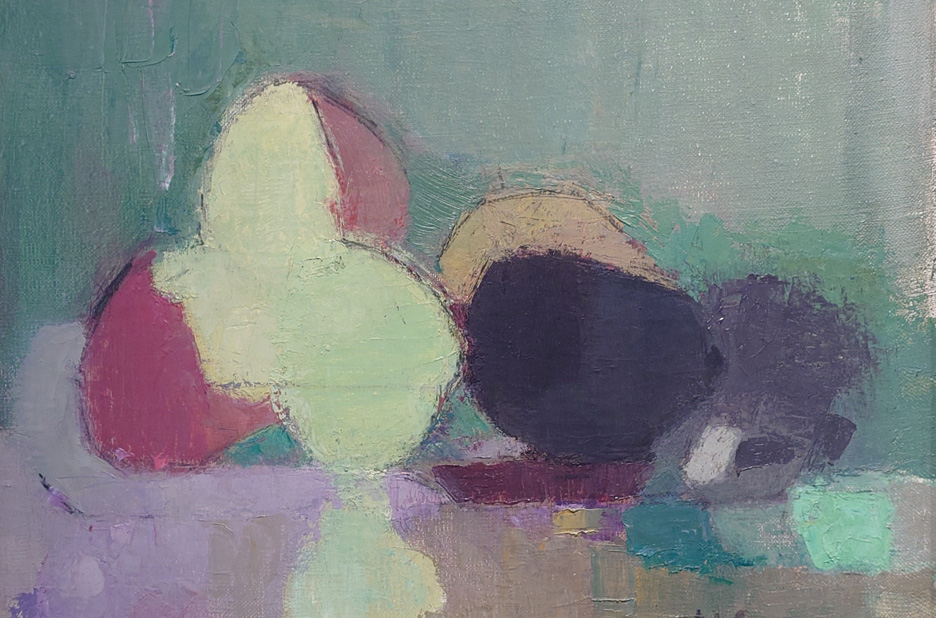 Helene Schjerfbeck, Still life with blackening apples, 1944