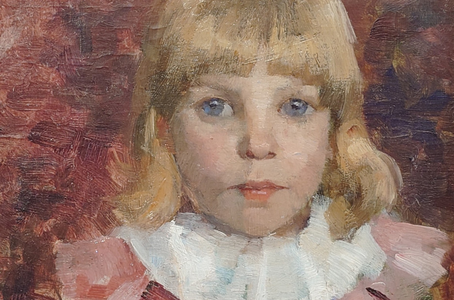 Maria Wiik, Portrait of a girl, 1887 (detail)
