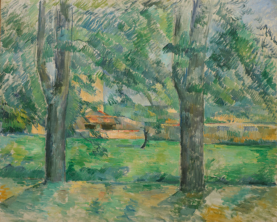 Paul Cezanne, Meadow and farm of Jas de Bouffan, c. 1885-1887