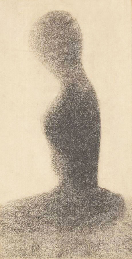 Georges Seurat, Young woman: study for a ‘Sunday on la Grande Jatte’, 1884-5