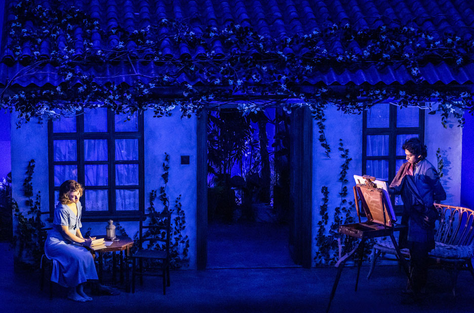 Ruby Ashbourne Serkis and Gavi Singh Chera in Indian Ink at the Hampstead Theatre