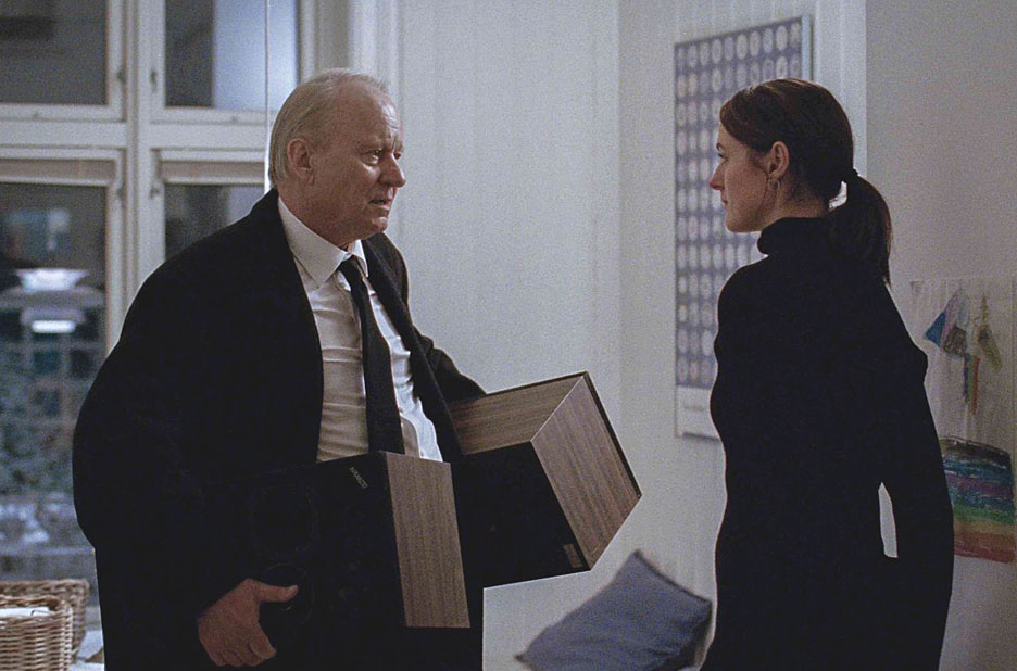 Stellan Skarsgård and Renate Reinsve in Sentimental value by Joachim Trier