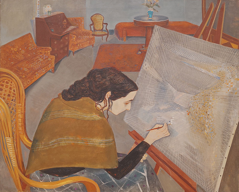 Árpád Szenes, Portrait of Maria Helena, 1940