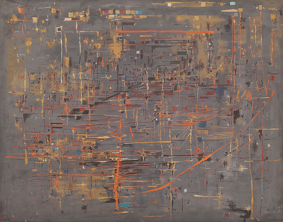 Maria Helena Vieira da Silva, The night city or the lights of the city, 1950