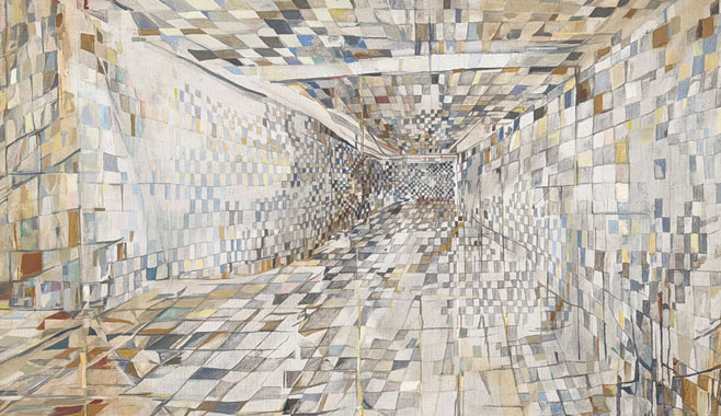 Maria Helena Vieira da Silva, The underground, 1948 (detail)