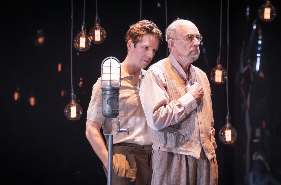 Damien Molony and Richard Schiff in Michael Frayn’s Copenhagen, Hampstead Theatre (Credit Marc Brenner)