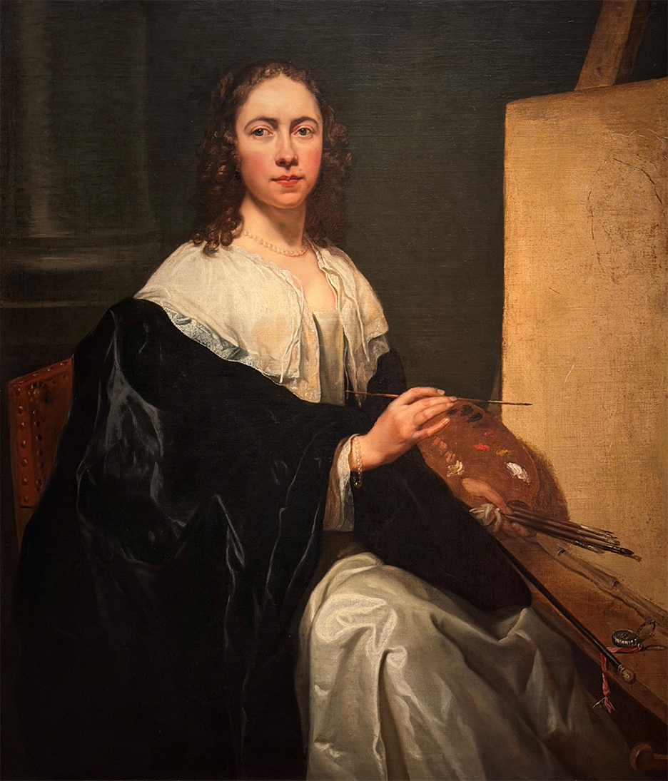 Michaelina Wautier, Self-portrait, c. 1650