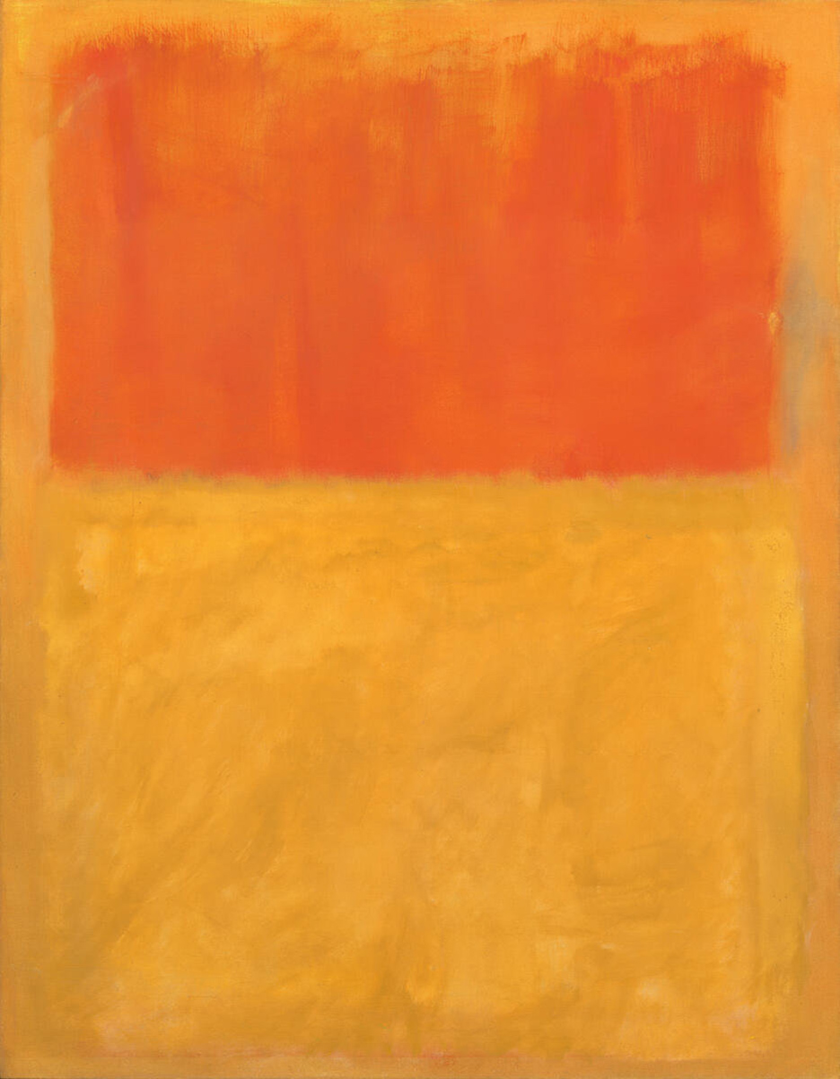Mark Rothko, Orange and tan, 1954