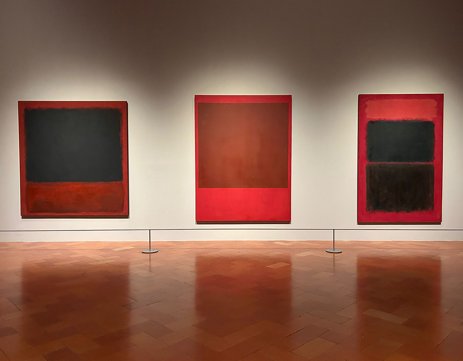 Mark Rothko, Red room at the Palazzo Strozzi (Credit Ela Bialkowska, OKNO Studio)