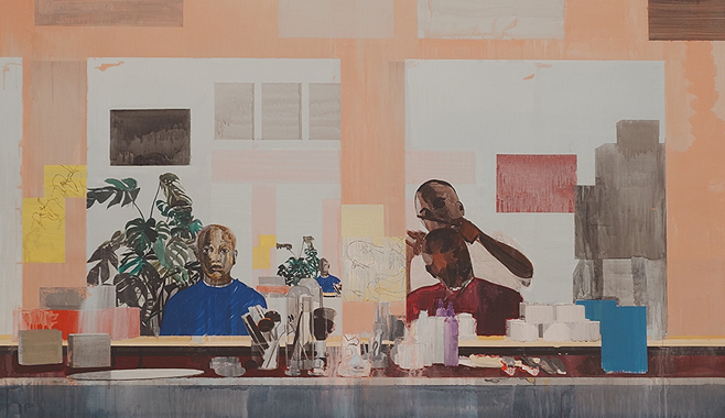 Hurvin Anderson, Shear Cut, 2023