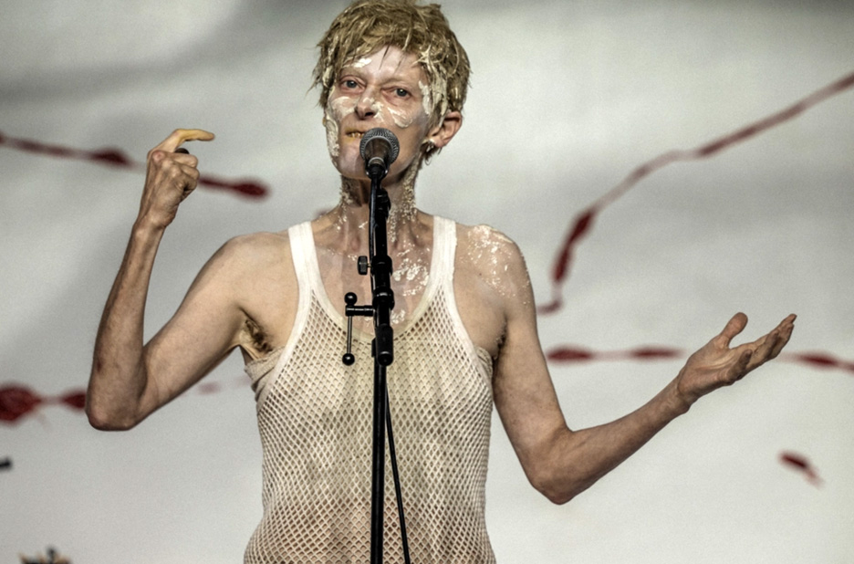 Tilda Swinton in Man to Man at the Royal Court (Credit Ruediger Glatz)