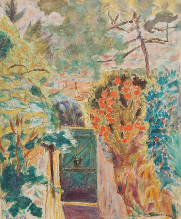 Pierre Bonnard, Gate at Le Bosquet in Le Cannet (La Porte de la Villa du Bosquet au Cannet) , 1944