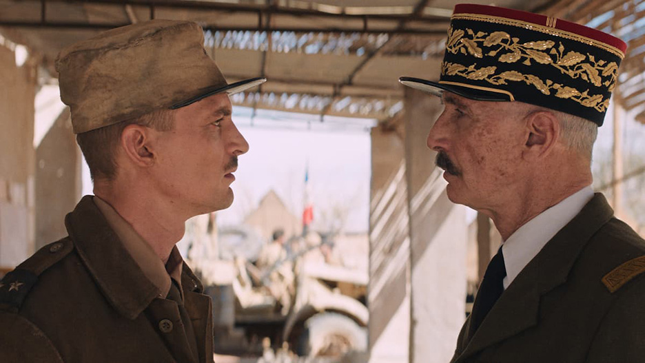 Niels Schneider as general Leclerc and Thierry Lhermitte as Henri Giraud