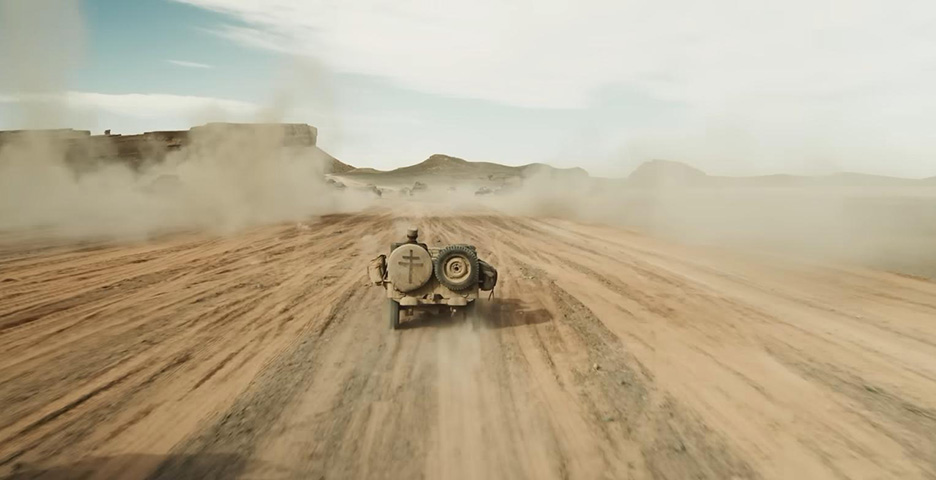 Fighting in the Libyan desert